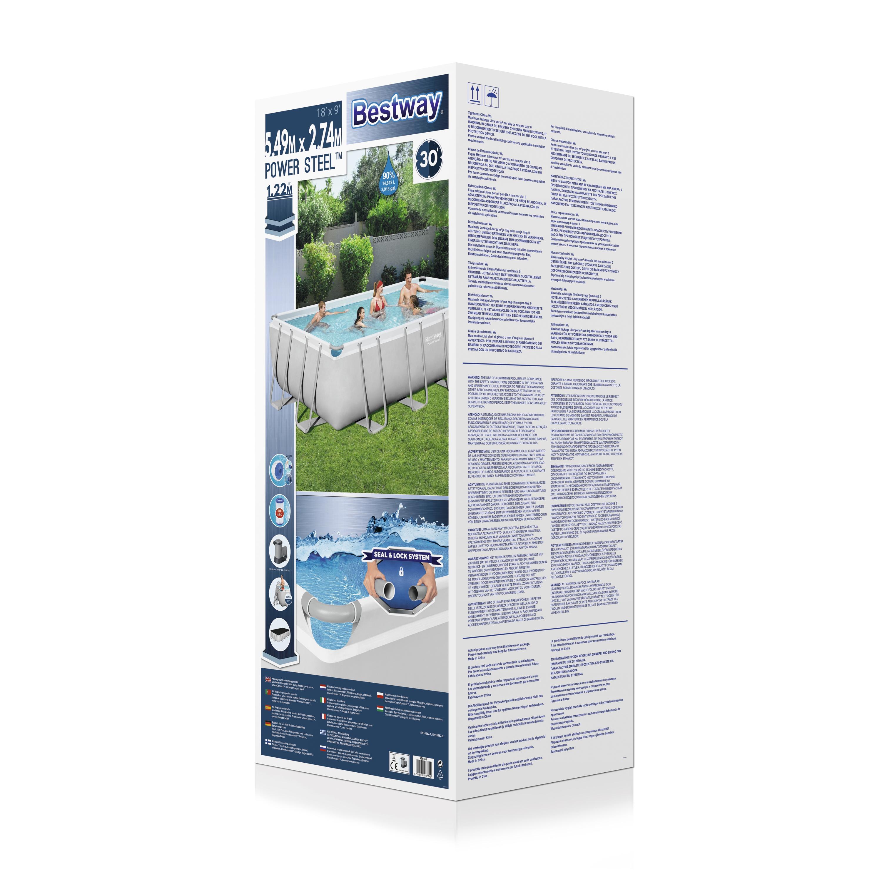 Bestway Pool Komplett-Set 549 x 274 x 122 cm