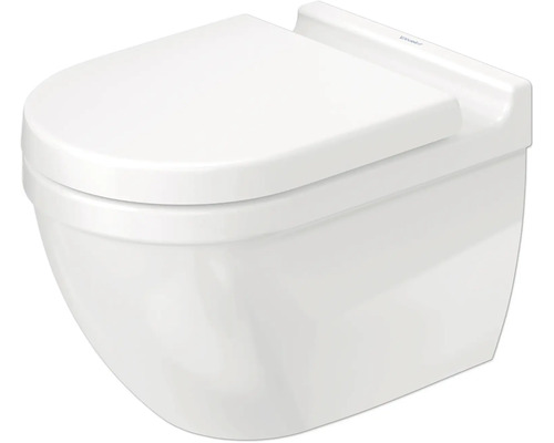 DURAVIT wandcloset Starck 3, diepe spoeling, open rand, glanzend wit, zonder toiletzitting, 2527090000