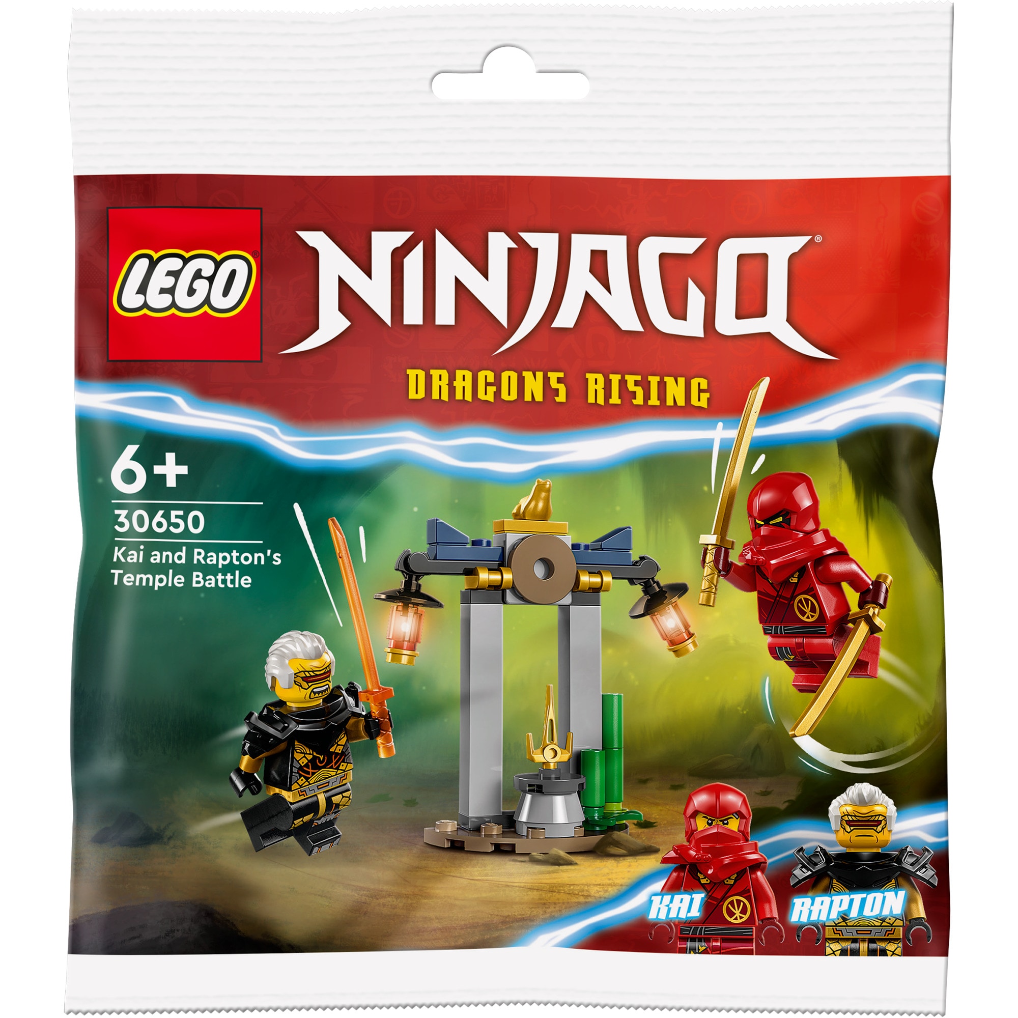 LEGO Konstruktionsspielzeug Ninjago Kais und Raptons Duell im Tempel