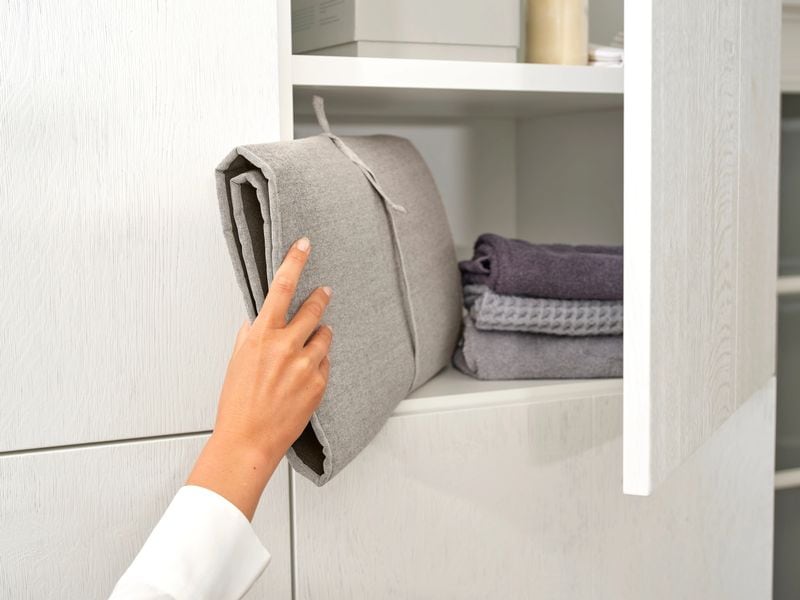 Brabantia Bügeldecke Refresh & Steam Grau Tür-Dampfdecke