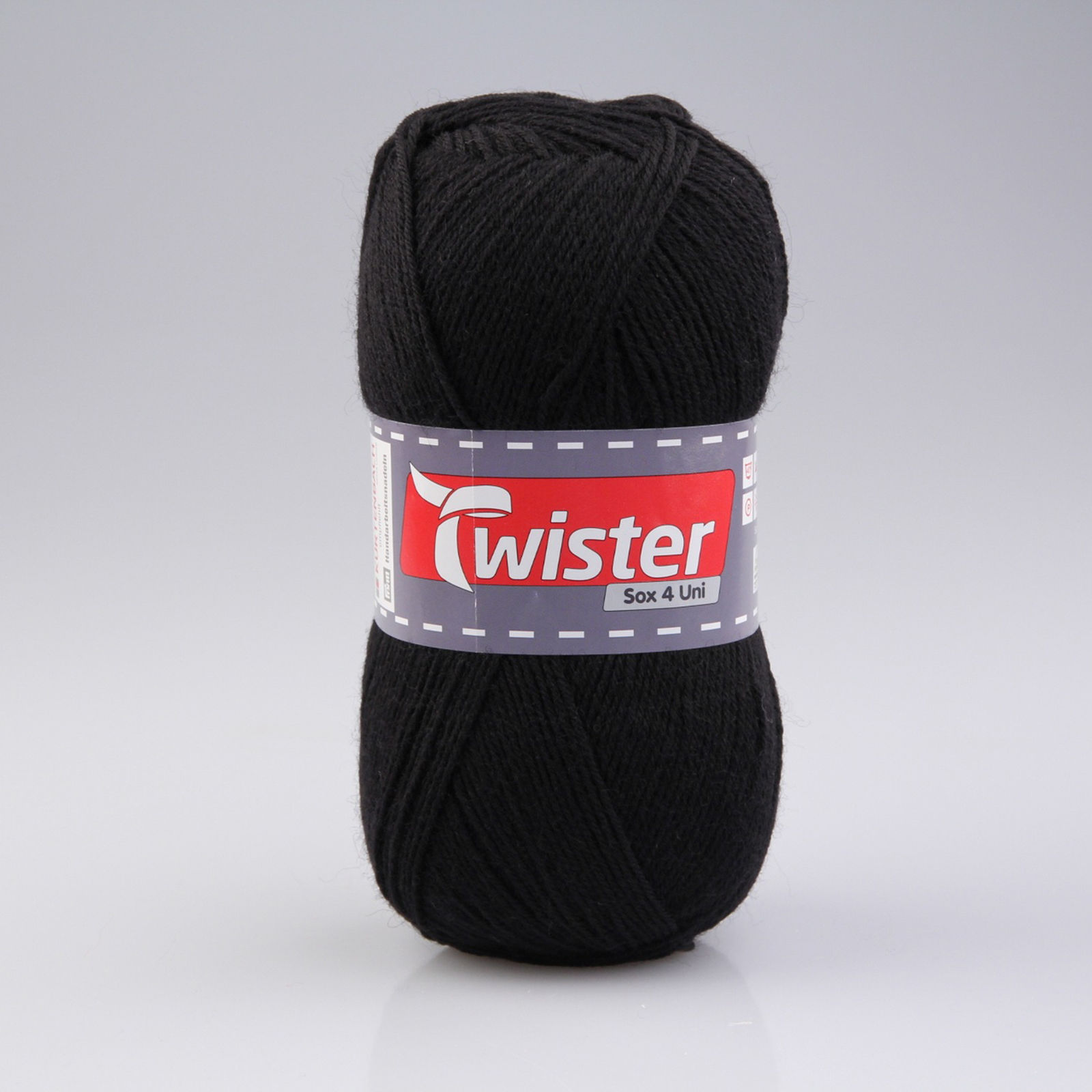 Wolle TWISTER SOX UNI - schwarz - 100g