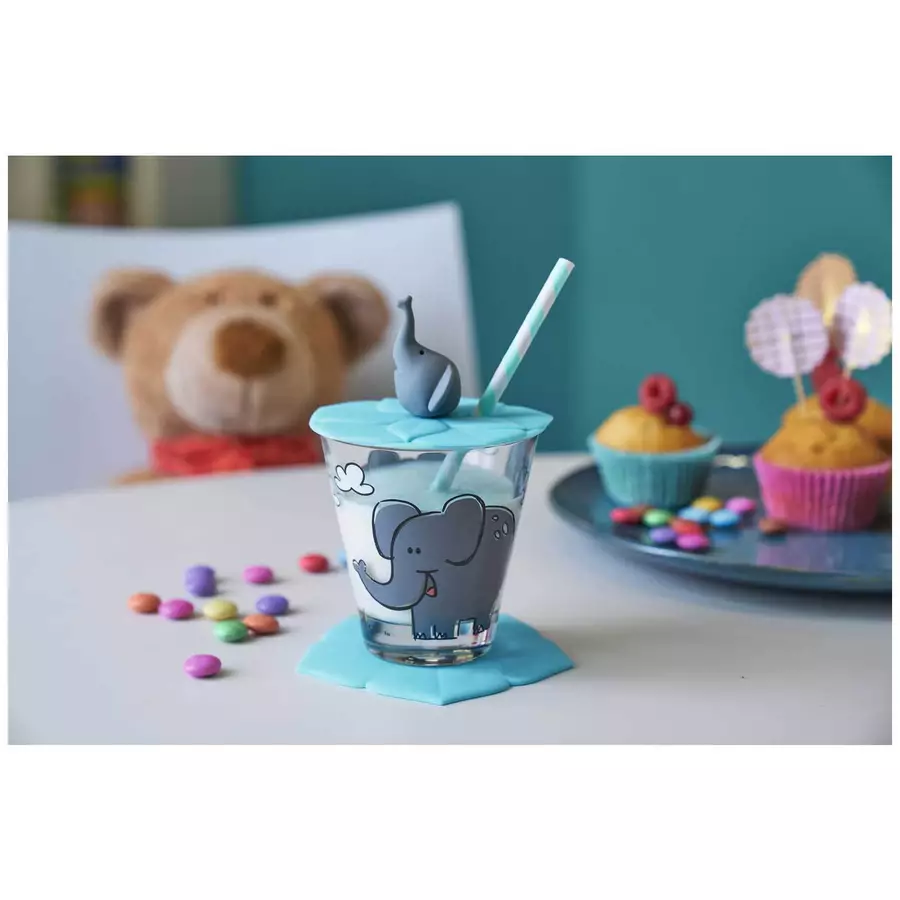 Leonardo Kinderbecherset Bambini 215 ml blau-grau