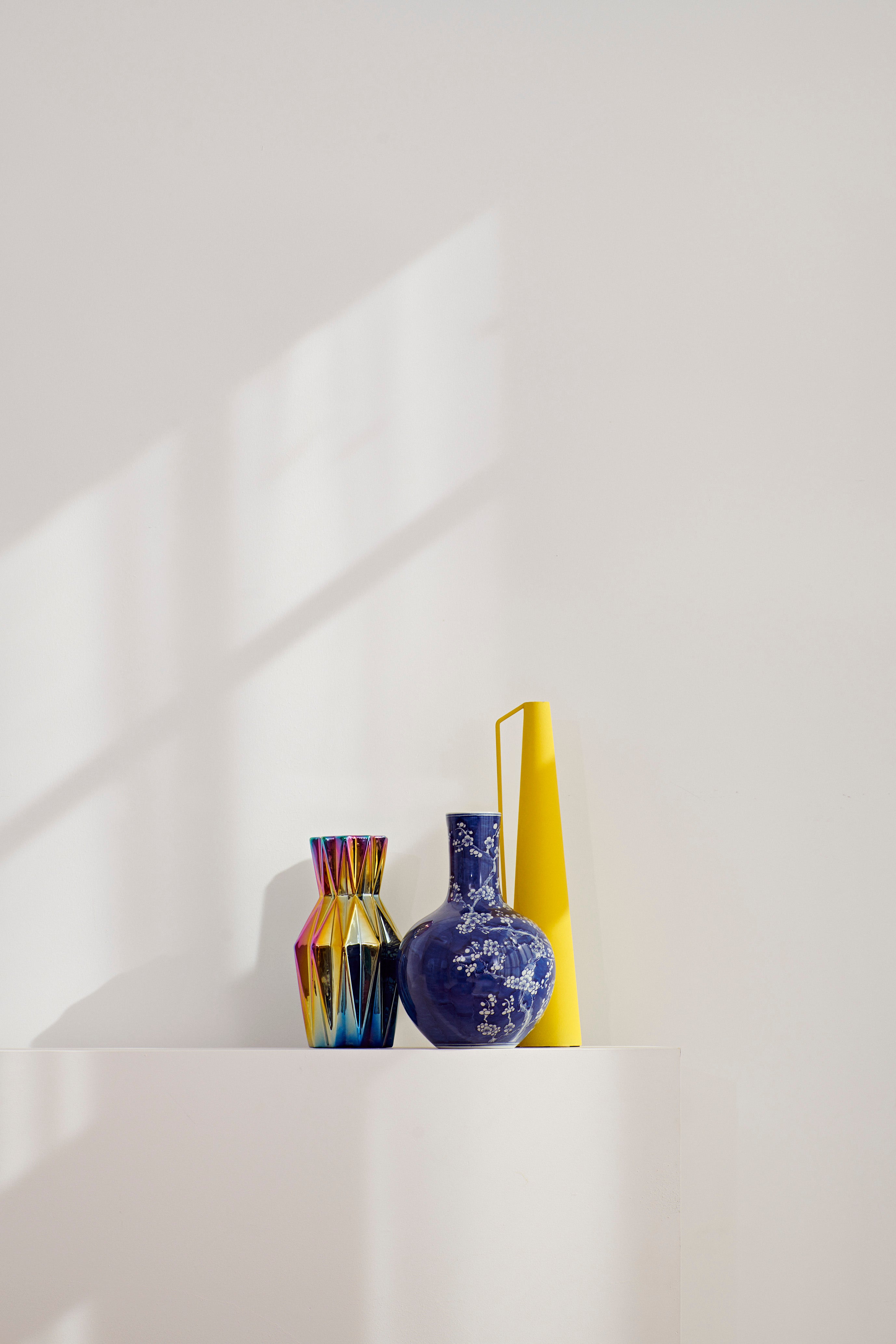 POLSPOTTEN  Oily folds vase, S - Multi-colour