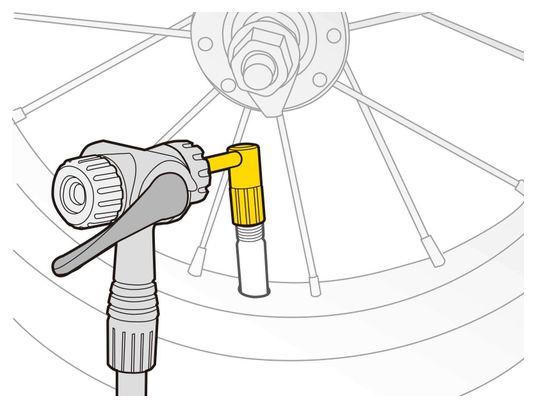 Adaptateur Valve Topeak Pressure-Rite (Schrader Valve Adapter)