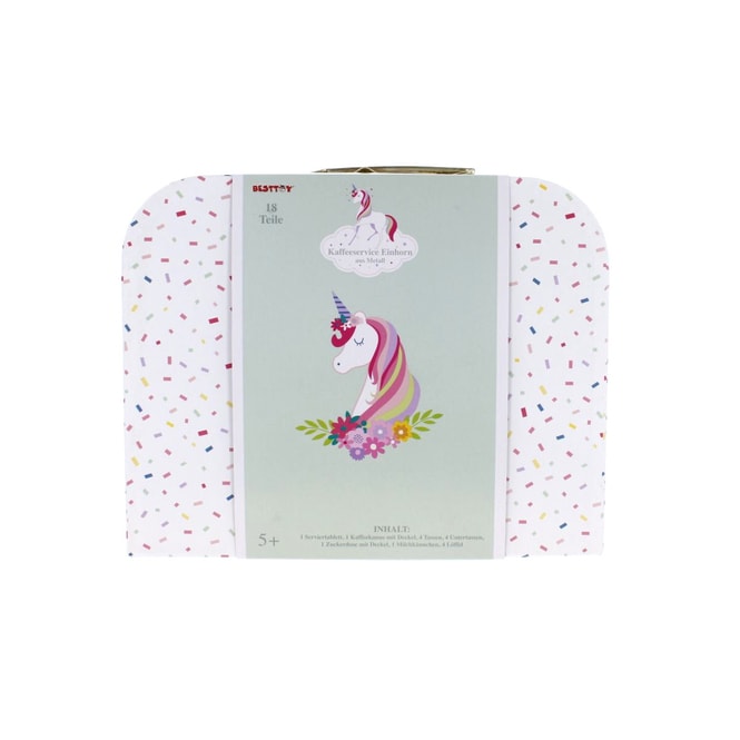 Besttoy - Teeservice im Koffer - Einhorn - 18-tlg.