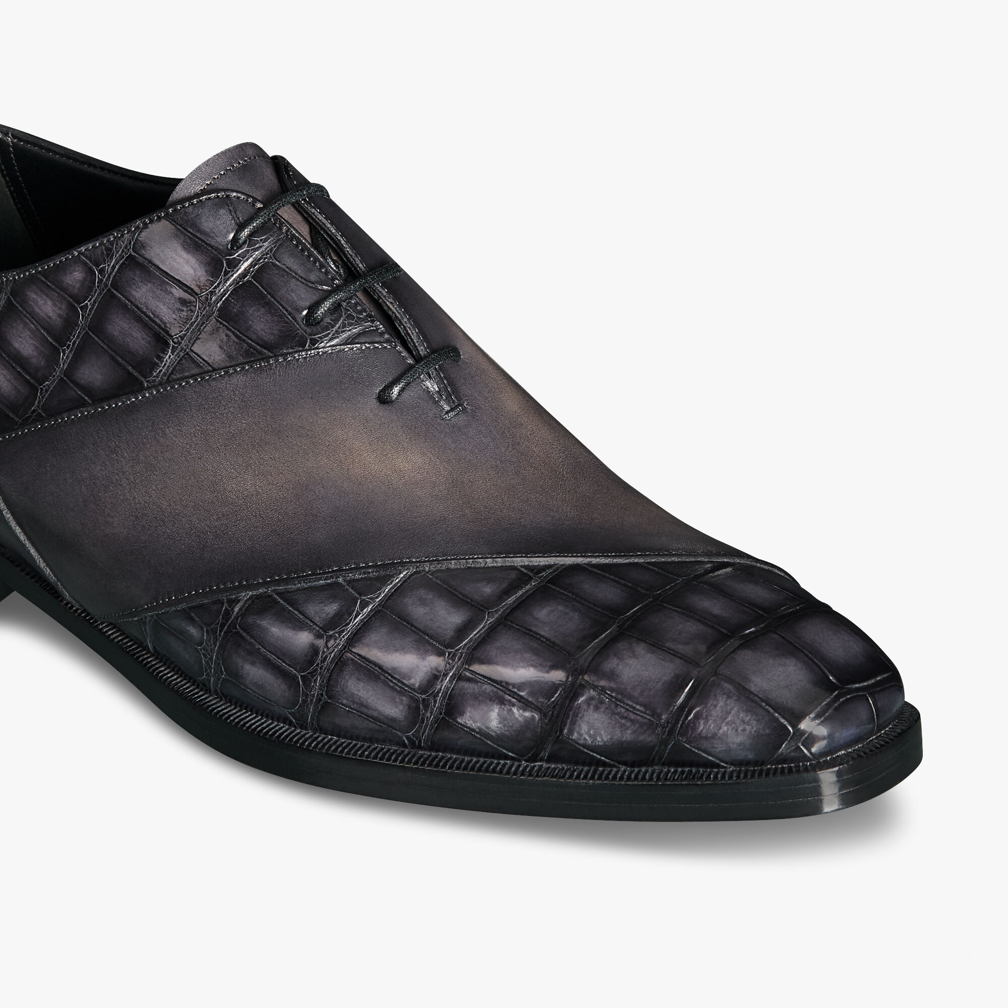 Richelieu Patchwork Demesure En Cuir d'Alligator