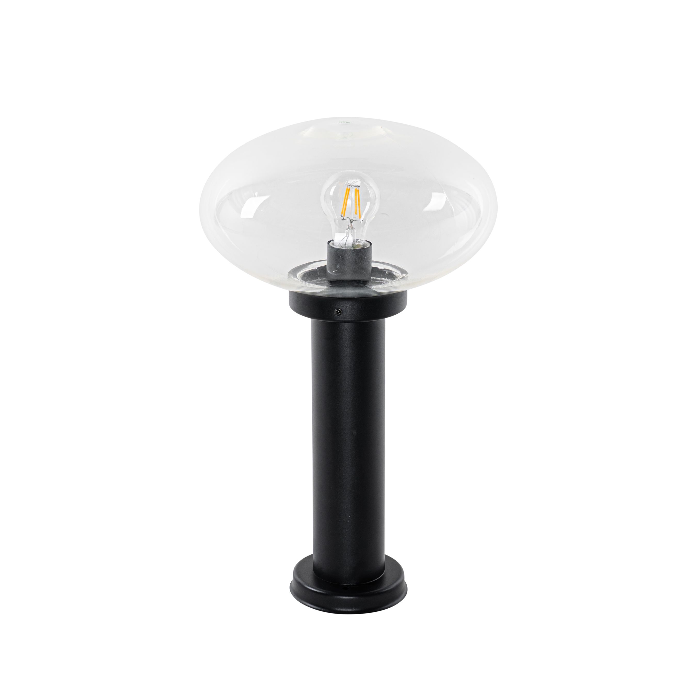 Modern buiten paaltje zwart 50 cm - Elly