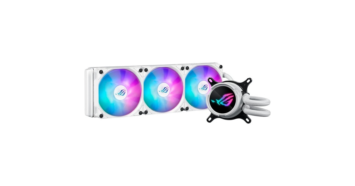 ASUSROG STRIX LC III 360 ARGB White Edition waterkoeling  (Wit, 4-pins PWM fan-connector)