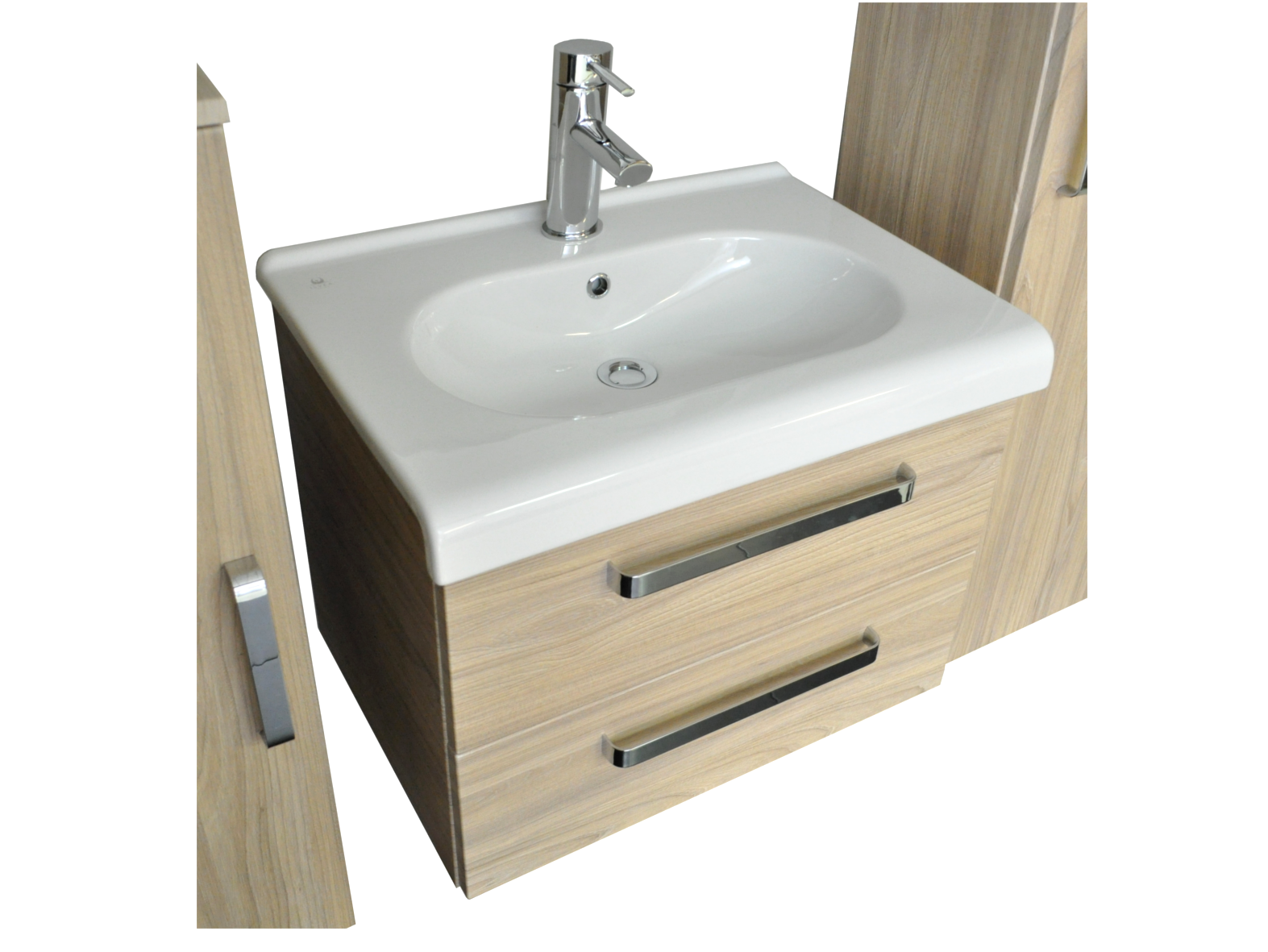 Sanicare Q9 keramische wastafel 65x47cm wit