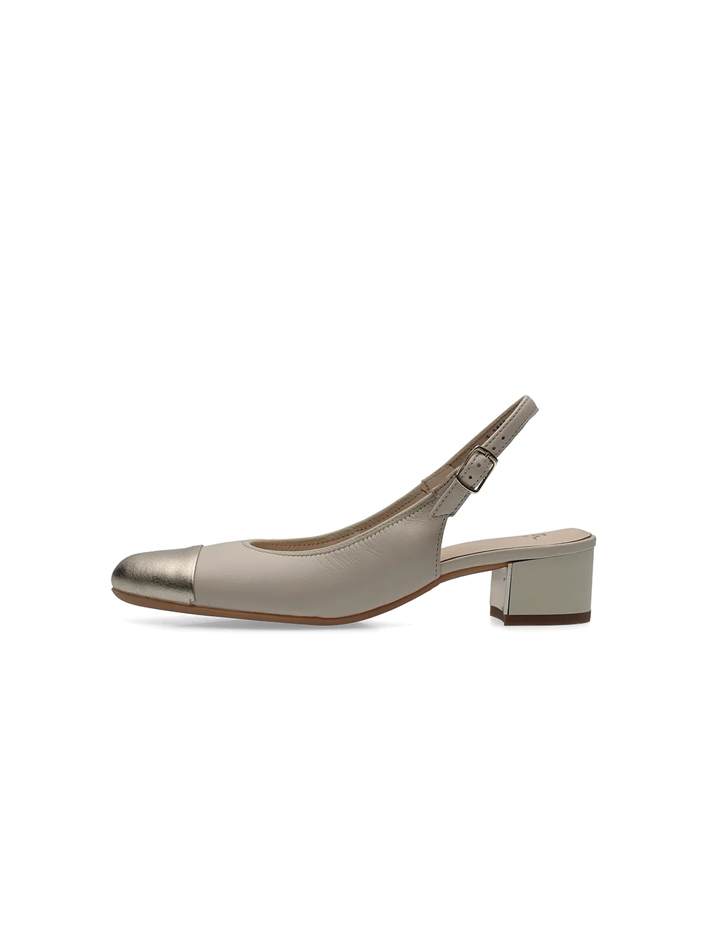 Pumps Nizza platin marmor