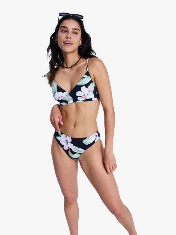 Printed Essentials Hipster Bas de bikini hipster Noir Femme