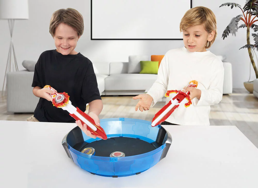 INFINITY NADO VI  -PACK LANCEUR SABRE DELUXE  ET TOUPIE LUMINEUSE