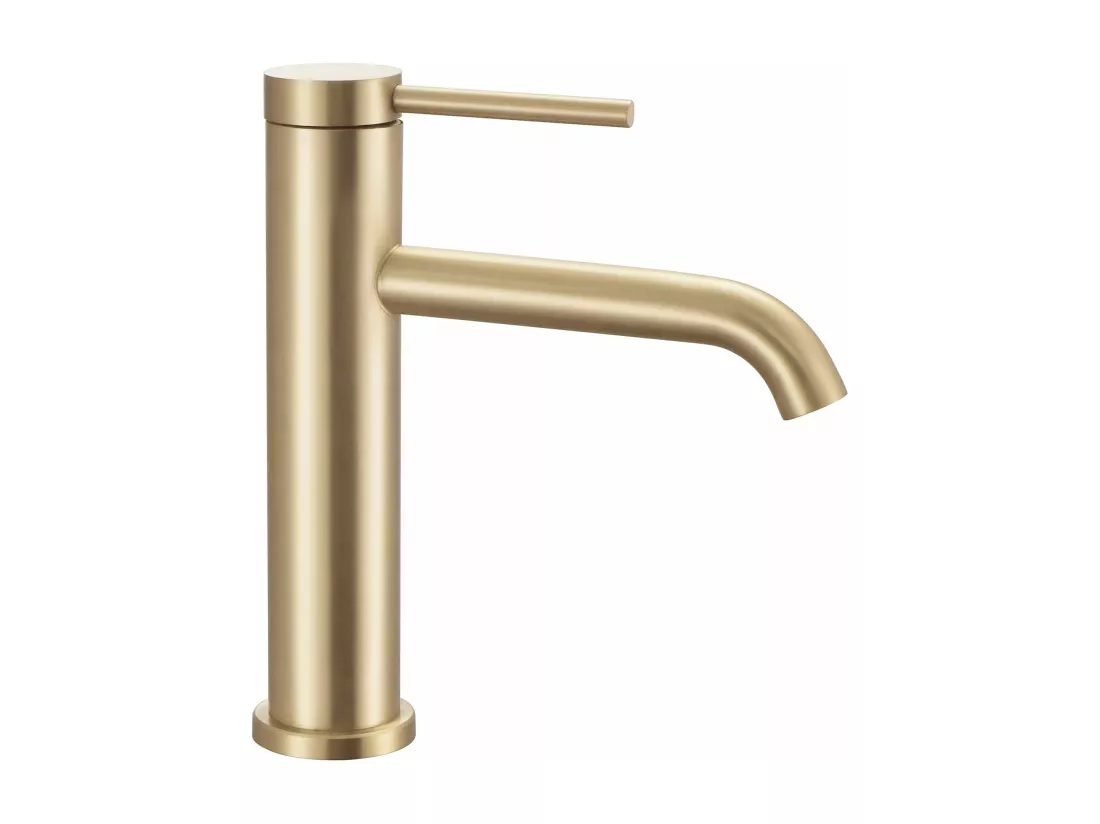 Robinet De Lavabo Rea Js-B311Bg Clif Low Brush Gold