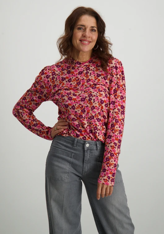Geisha T-shirt met all-over print 42902-40