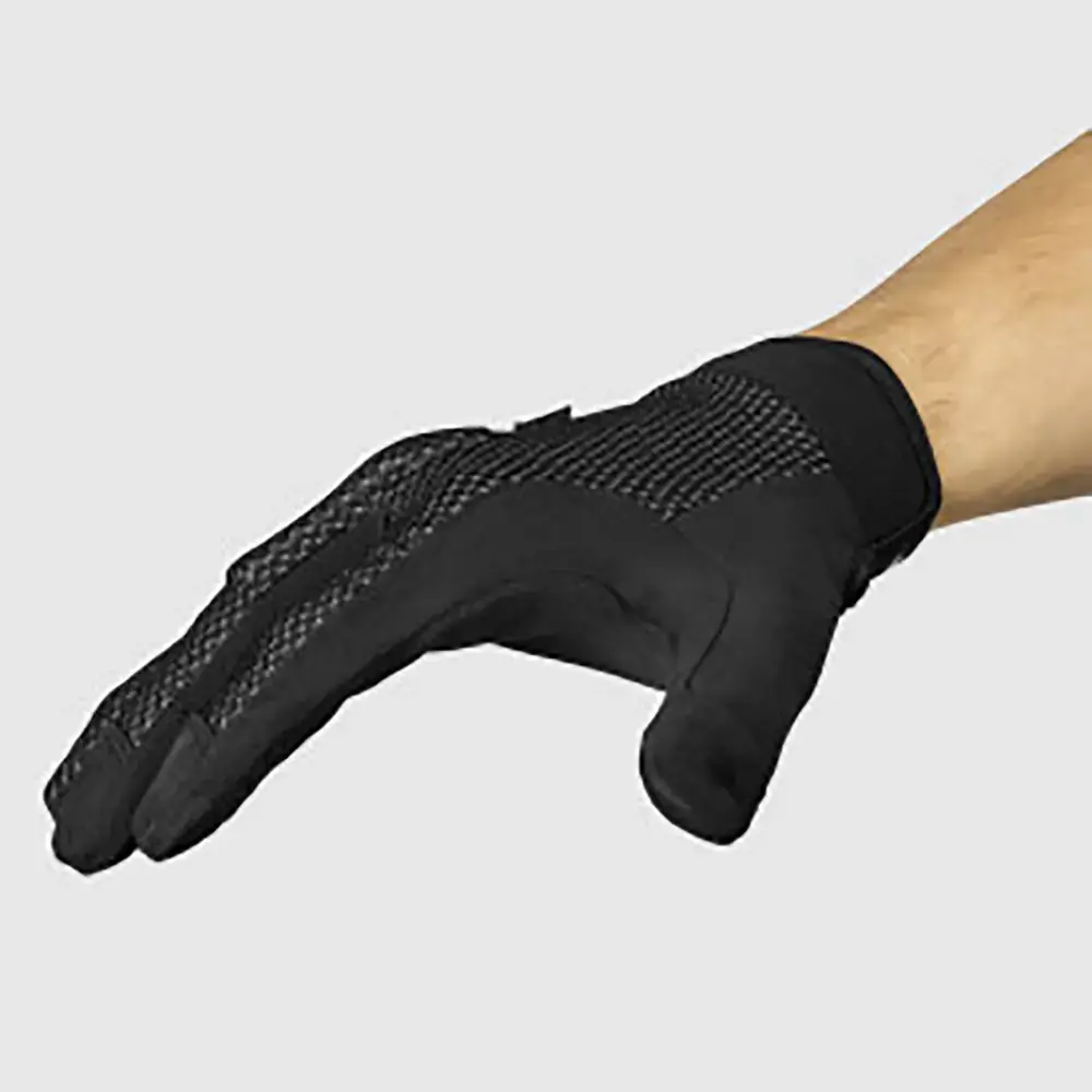 GripGrab Descent Guarded MTB Zomer Fietshandschoenen Lange Vingers Zwart