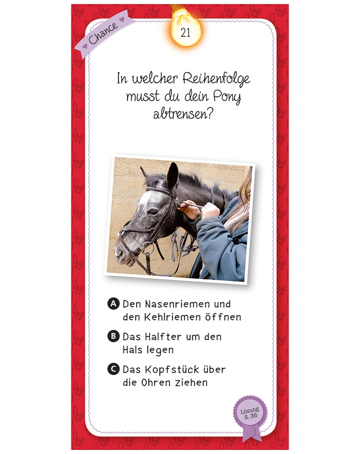 Das Quiz der Pferde und Ponys (Kinderspiel)