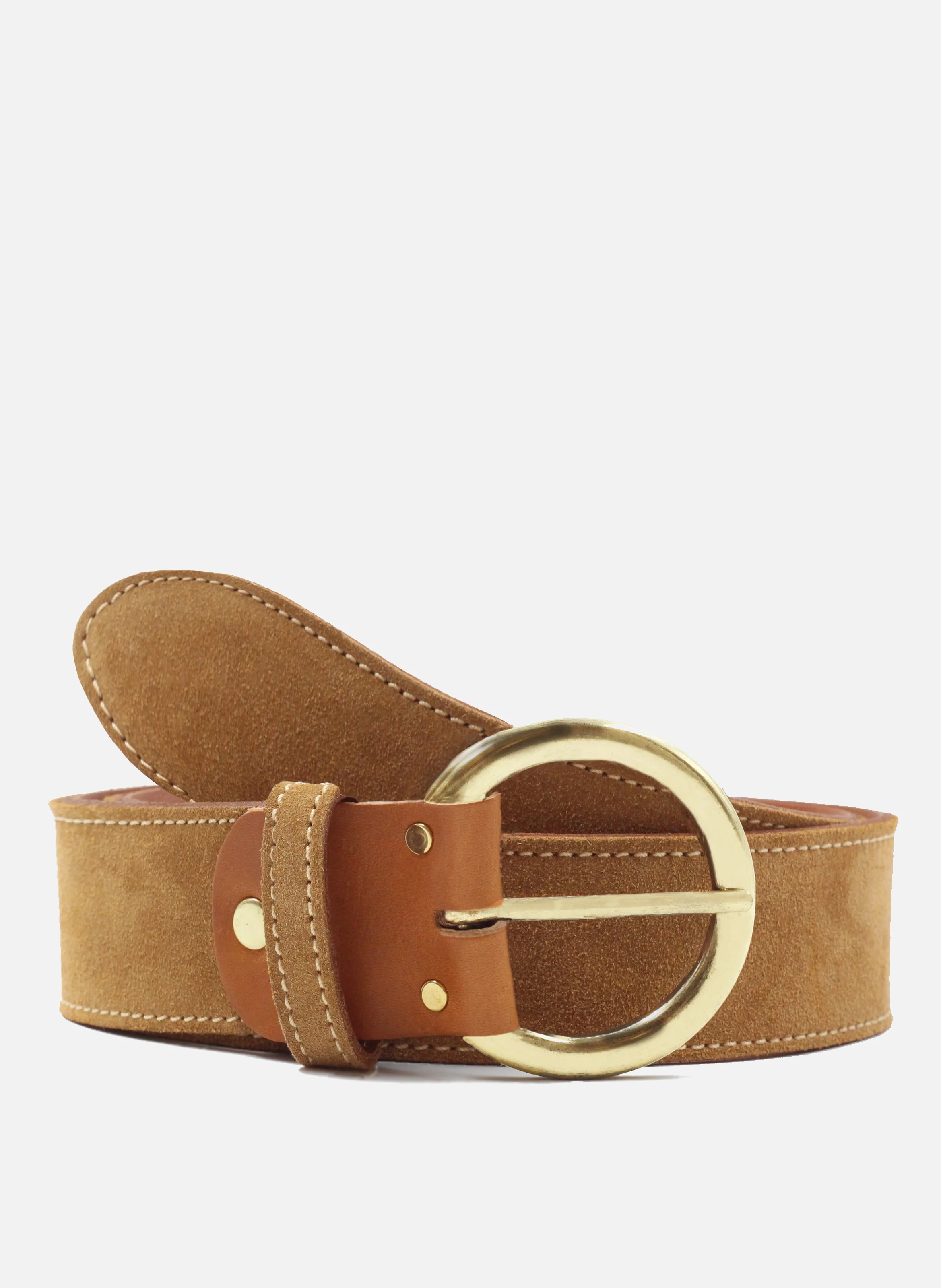 Ceinture bohème cuir daim | Marron