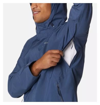 Veste Imperméable Columbia Earth Explorer Bleu Homme