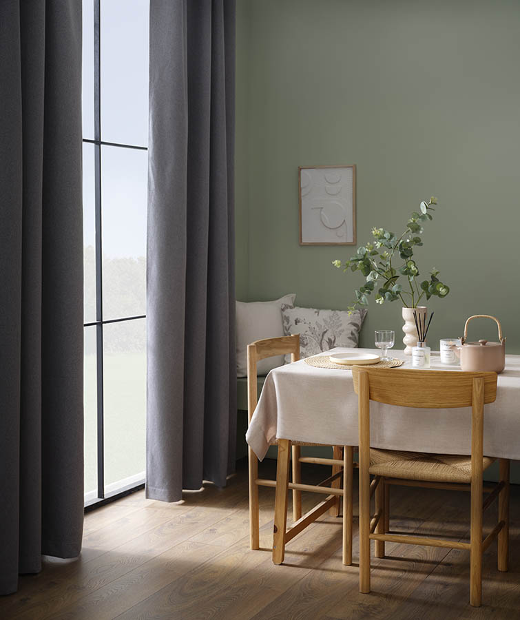 Tika lystett gardin 135x160 gråmelert