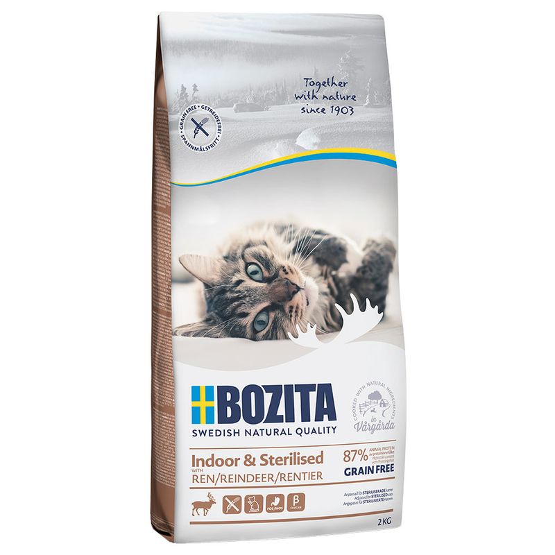 Bozita Indoor & Sterilised sans céréales renne