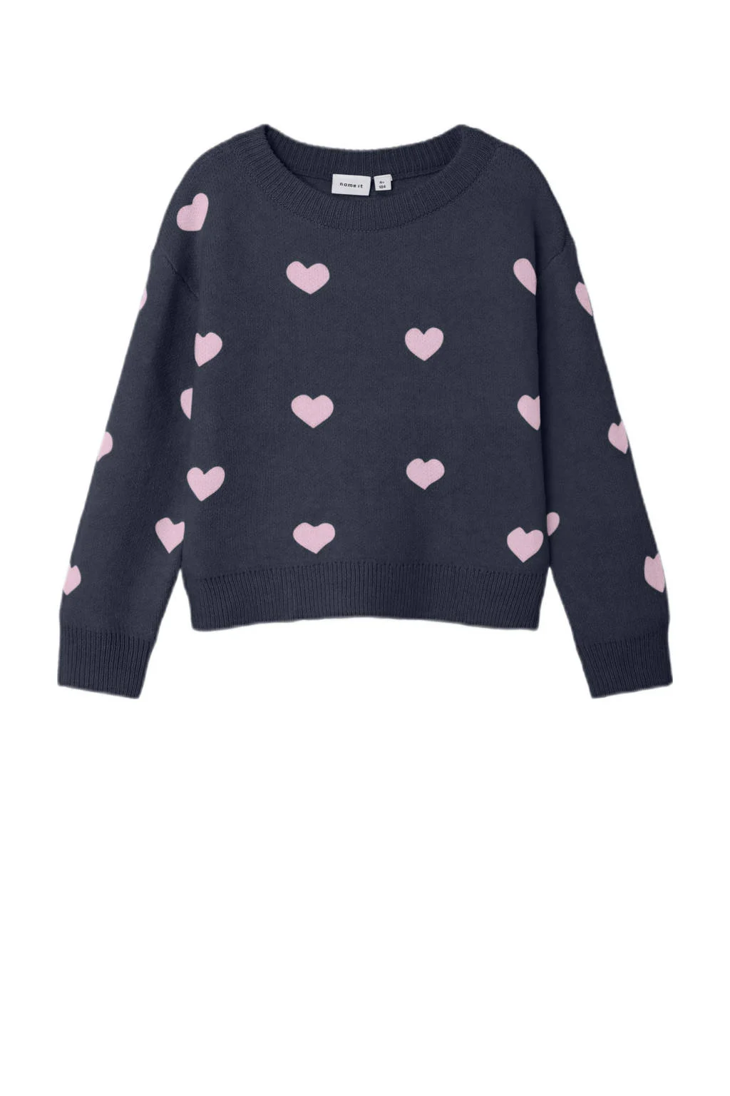 NAME IT gebreide trui donkerblauw