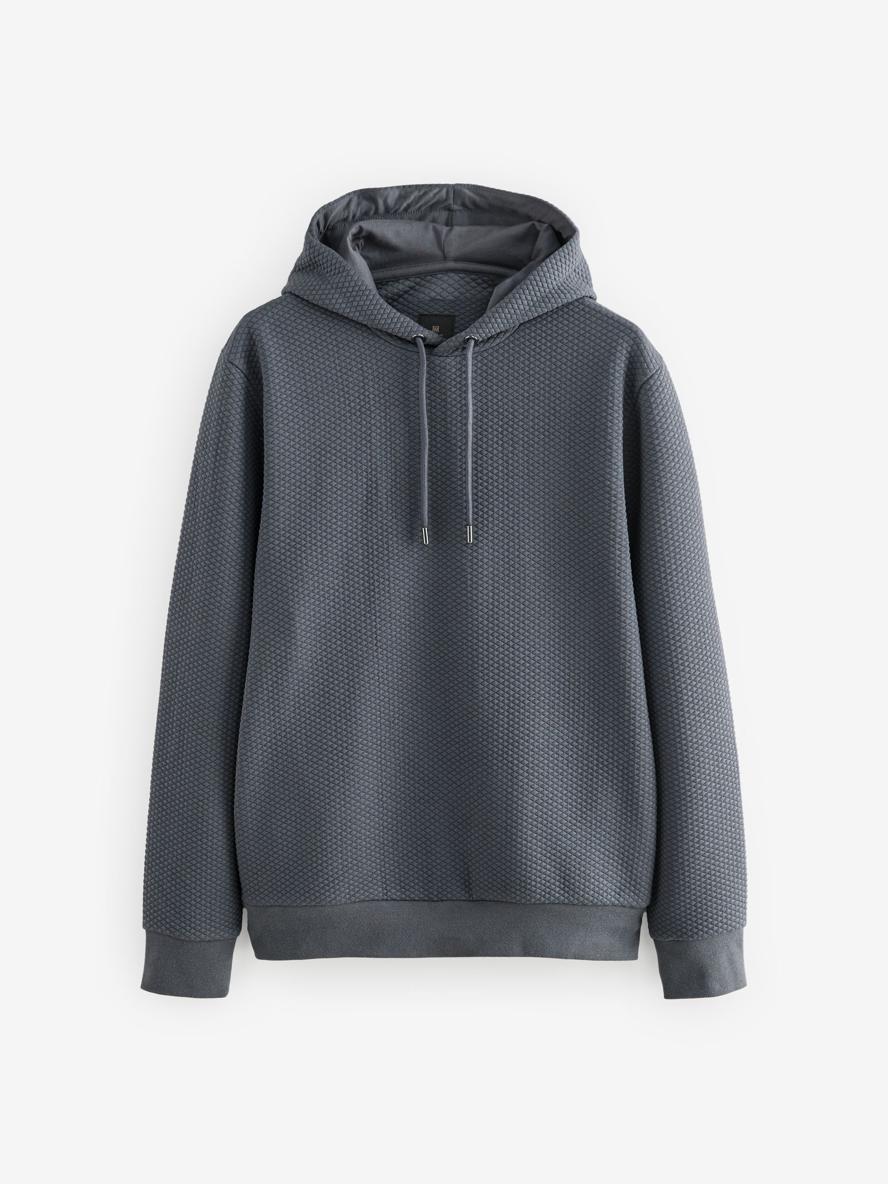 Leisteen grijs - Pullover-hoody met textuur