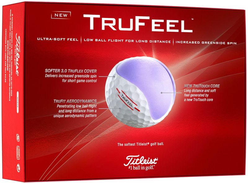 Titleist TruFeel GolfballenWit 2024