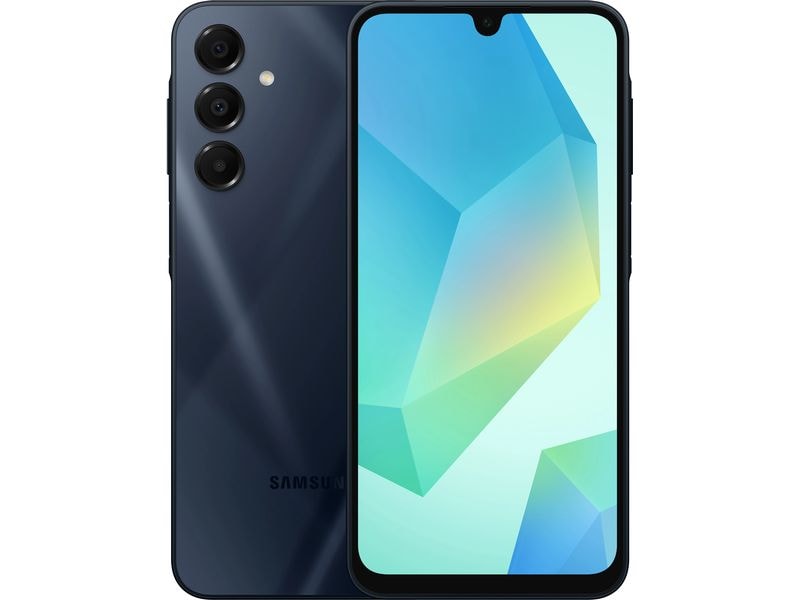 Samsung Galaxy A16 5G 128 GB Blue Black Preiswertes Android-Smartphone mit Triple-Kamera