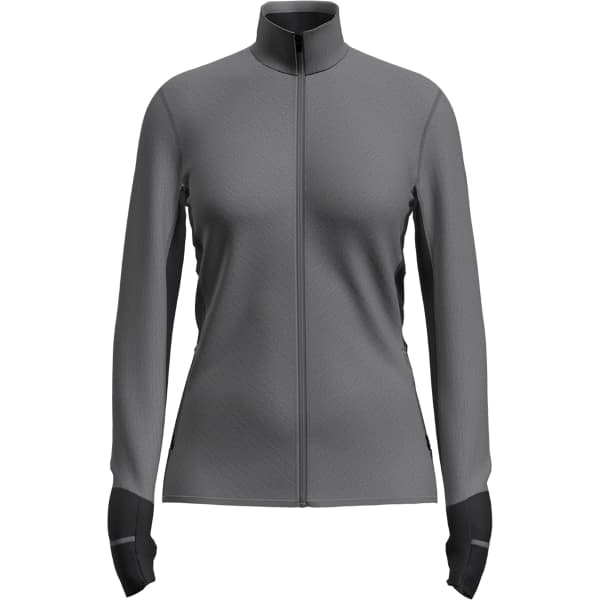 Veste polaire randonnée ICEBREAKER W DESCENDER LS ZIP JET JET HTHR/BLACK