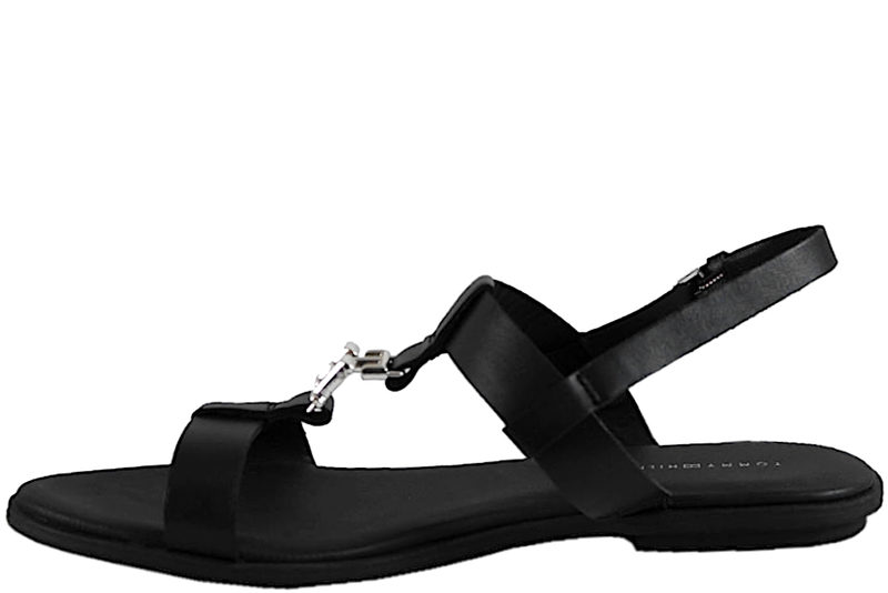 TOMMY HILFIGER FLAT SANDAL I GLAT SKIND