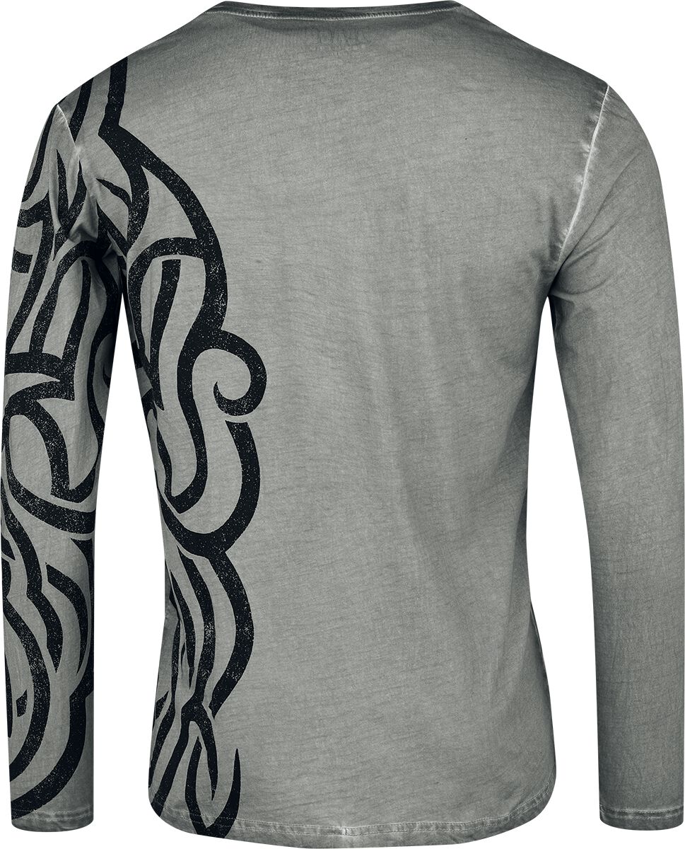 Haut manches longues avec motifs | Black Premium by EMP T-shirt manches longues