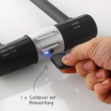 Antivol en U avec support, longueur: 190 mm