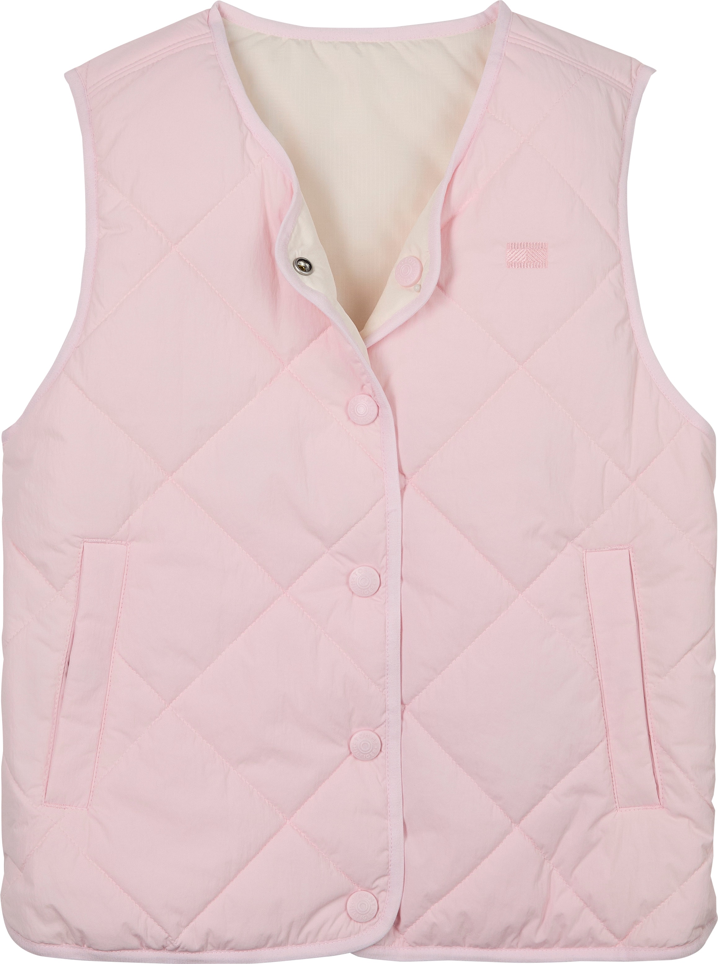 Tommy Hilfiger Wendeweste »REVERSIBLE QUILTED VEST« für Kinder bis 16 Jahre, mit grossen Druckknöpfen