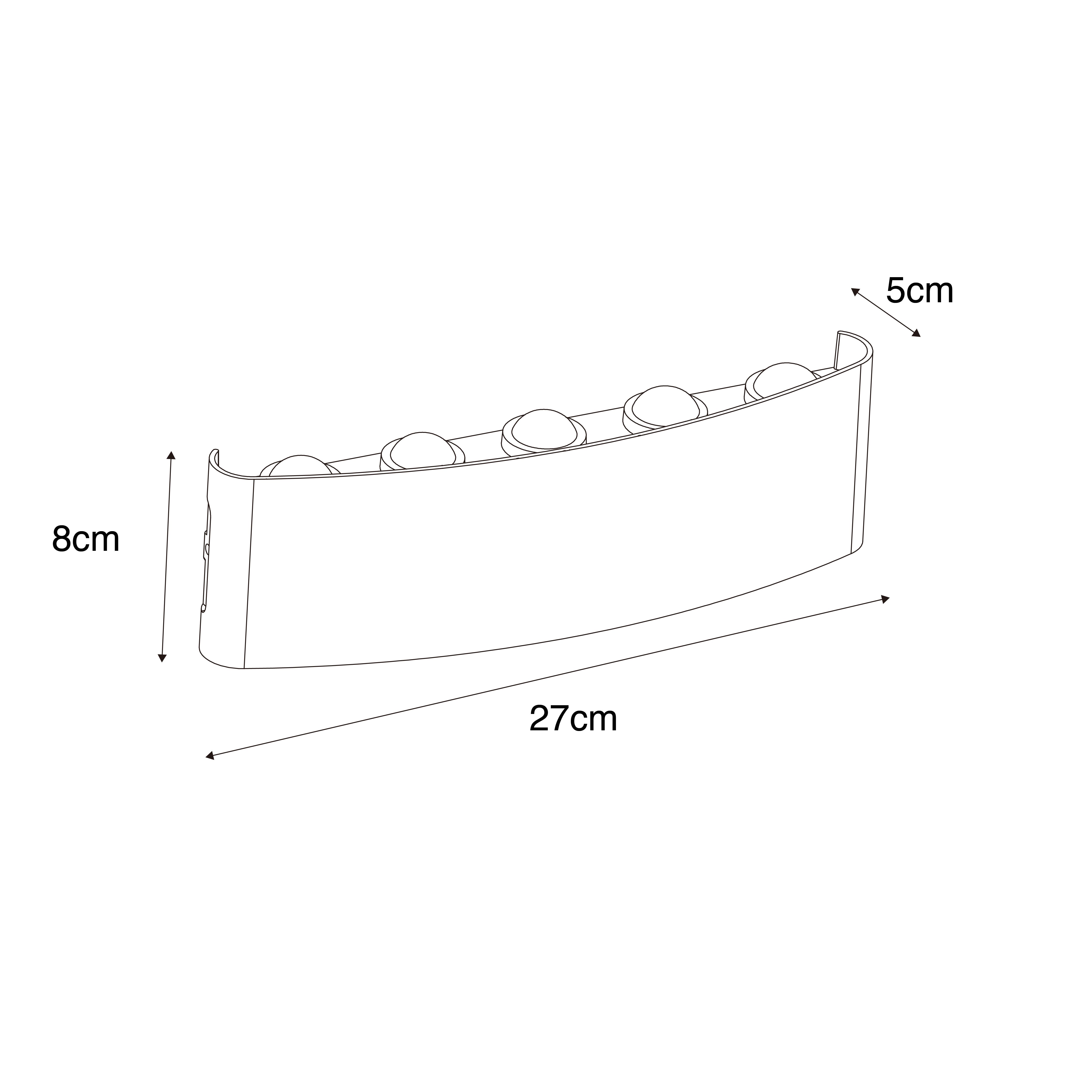 Buiten wandlamp donkergrijs incl. LED 10-lichts IP54 - Silly