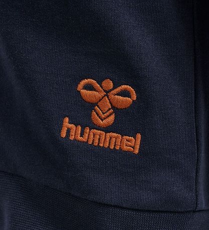 Hummel Cardigan - hmlPuk - Black Iris m. Braun/Mattblau