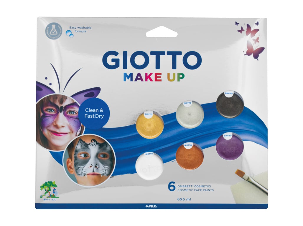 MAKE UP GIOTTO SET 6 PINTURA METALLIC