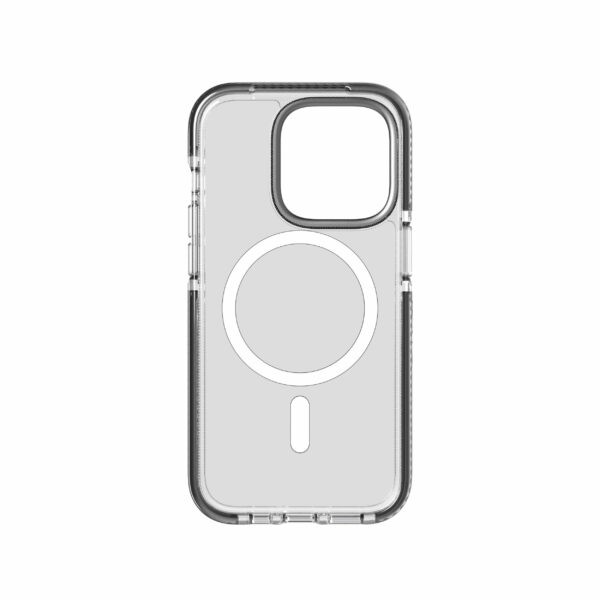 Tech21 - Evo Crystal MagSafe iPhone 14 Pro Cover - Clear / Graphite Black