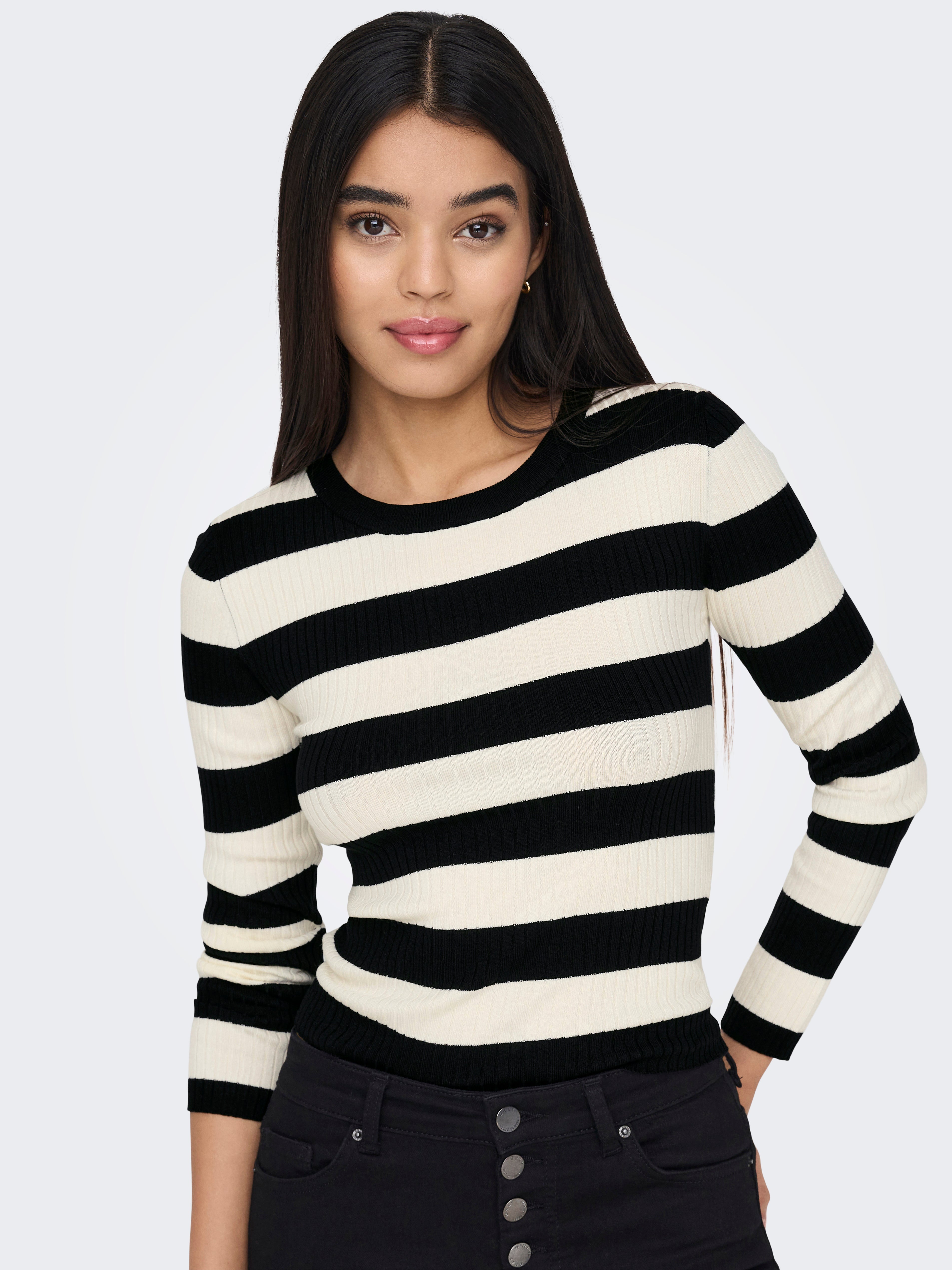 JDYPLUM Strickpullover Black