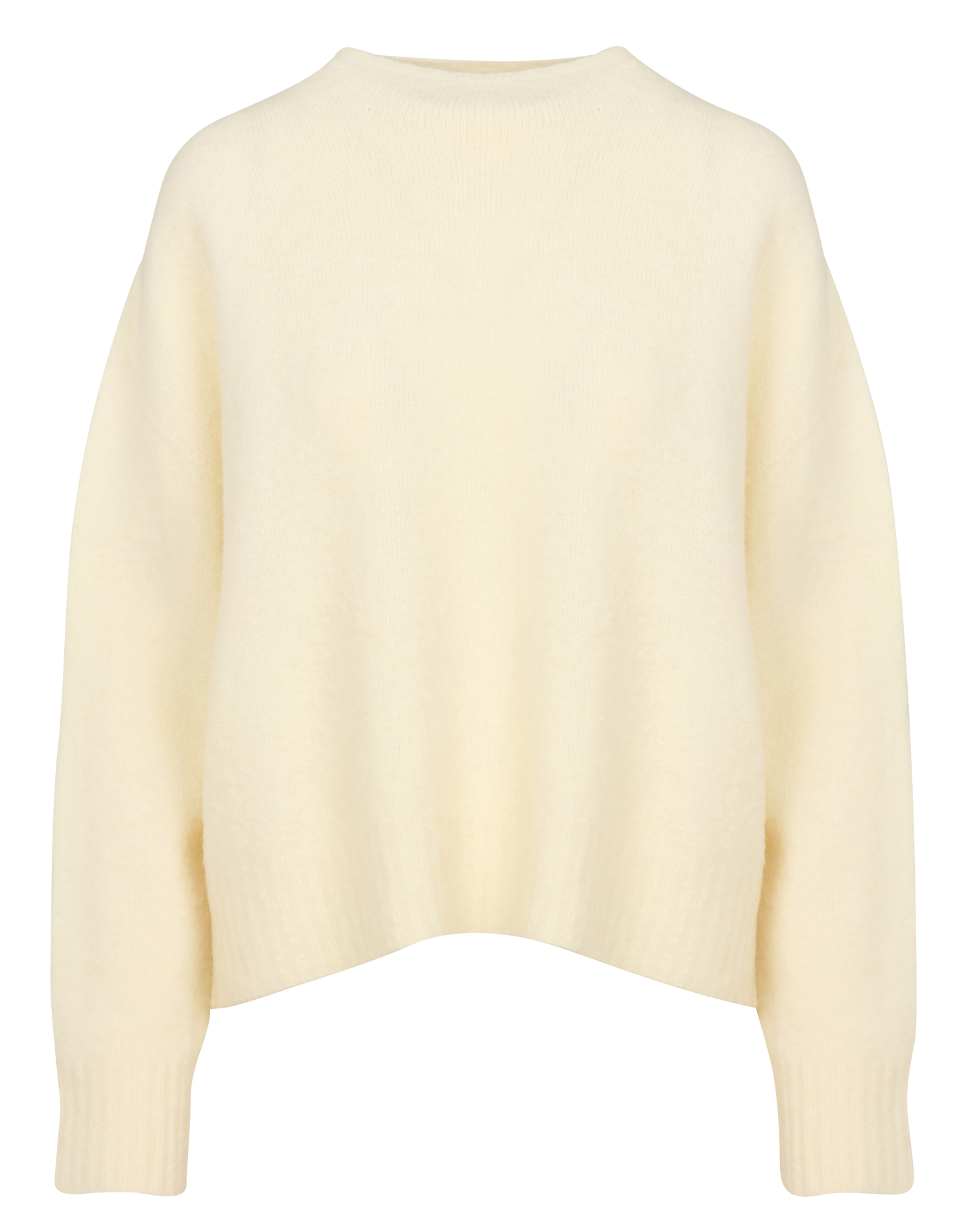 KOBE - Pull droit en laine mélangée| Beige