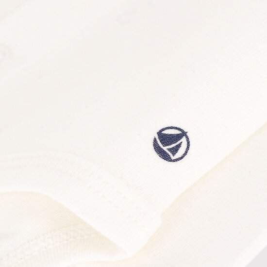Body manches longues à col en coton bébé   Marshmallow        1 mois   de               Petit Bateau