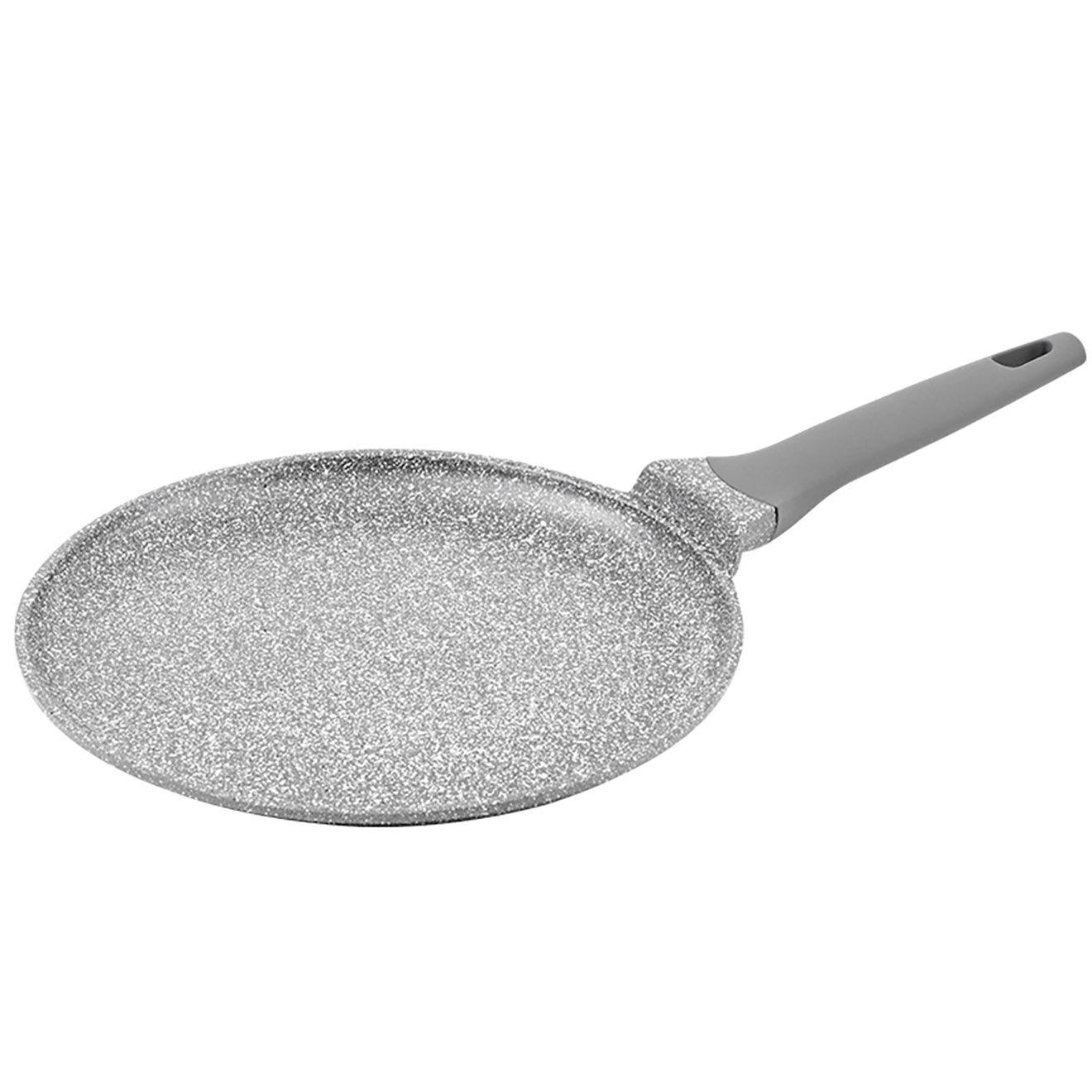 Kitchencook Crêpière fonte d'aluminium induction effet pierre vertu crp28tfi grise - D.28 cm