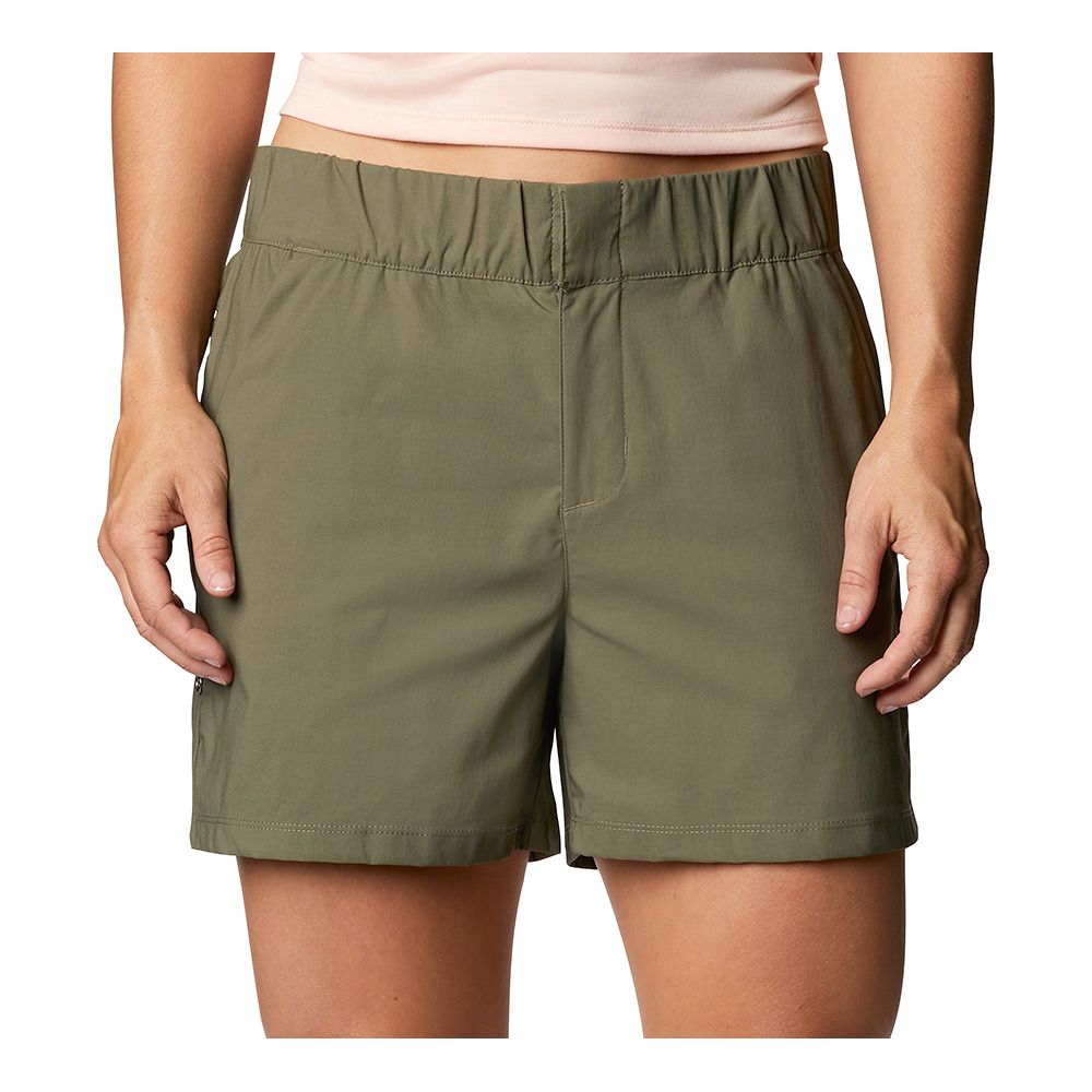 Columbia FIRWOOD CAMP II - Short Femme stone green