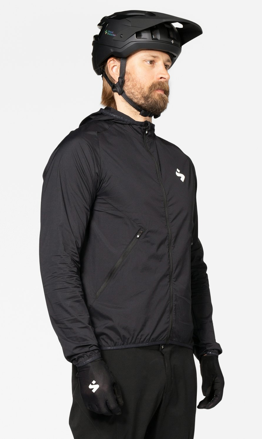Hunter Hooded Wind Jacket Black