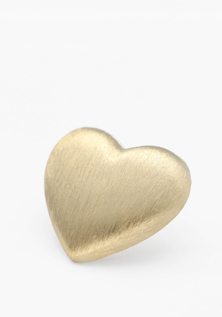 goudkleurig lott. gioielli sieraad cl earring heart m