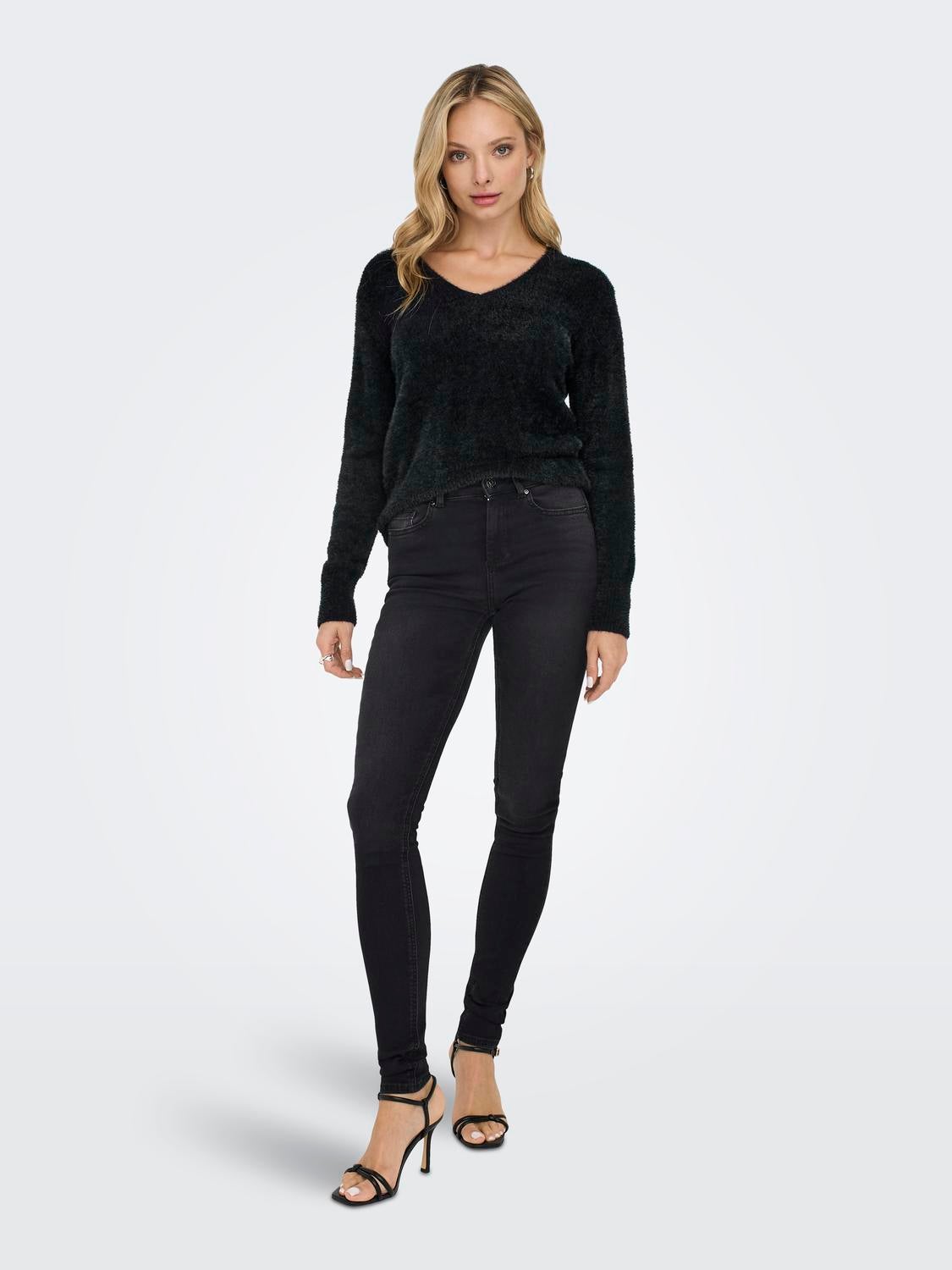 ONLELLA Strickpullover Black