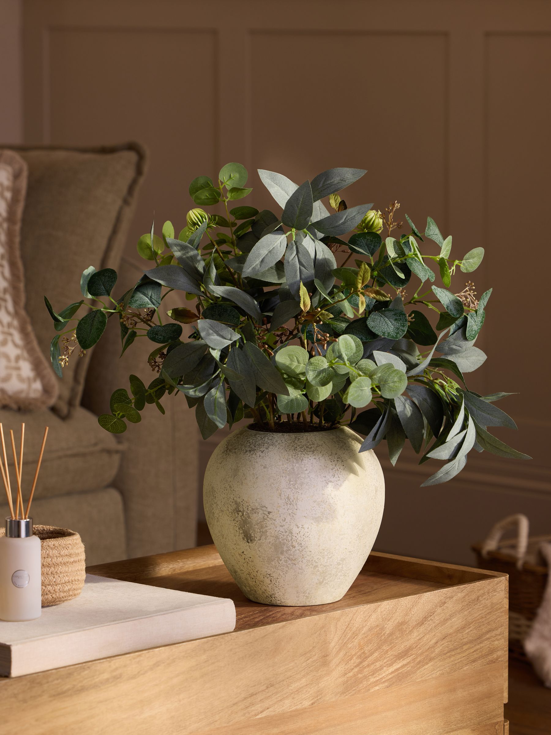 Artificial Foliage Arrangement in Lydford Vase