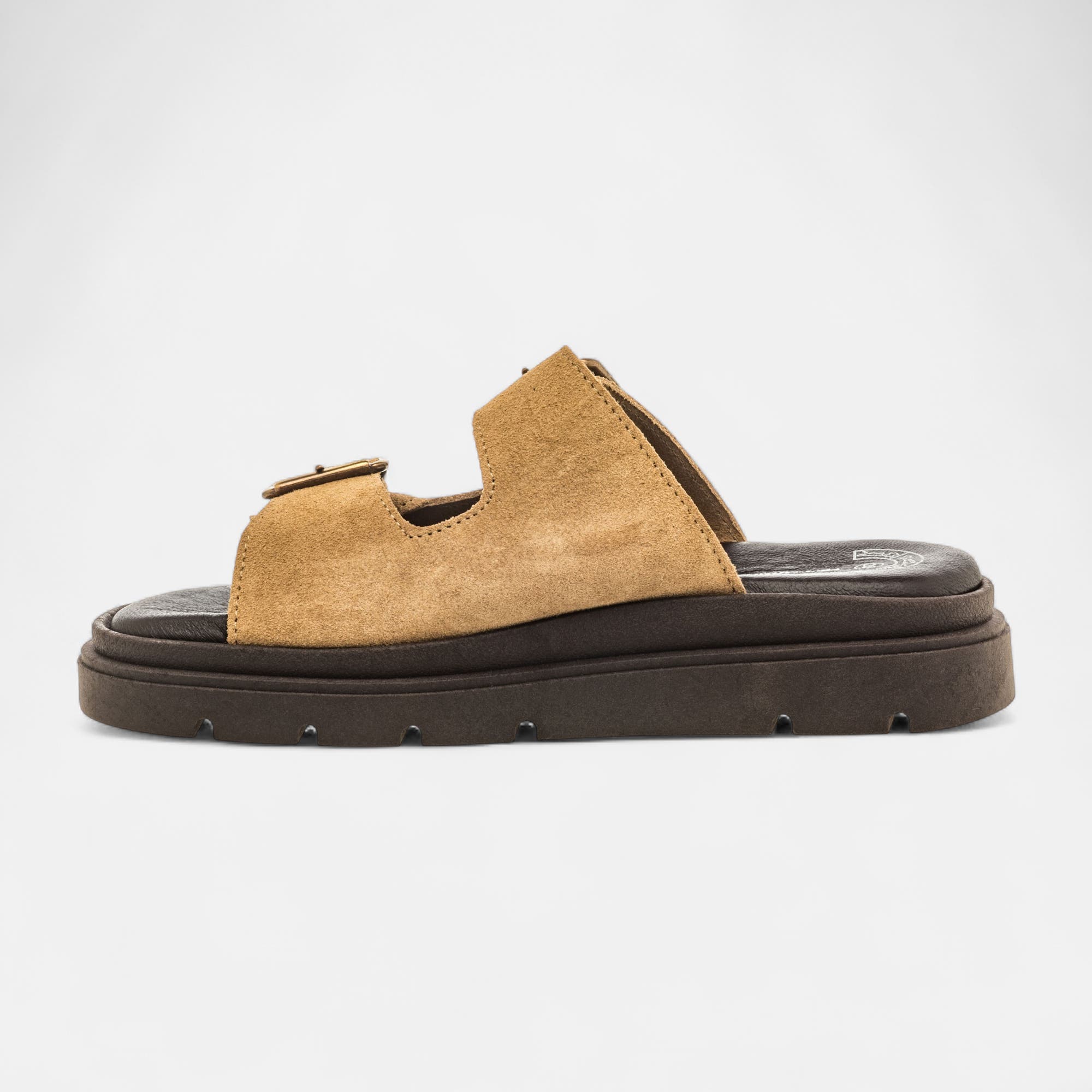 Mules Femme en cuir beige