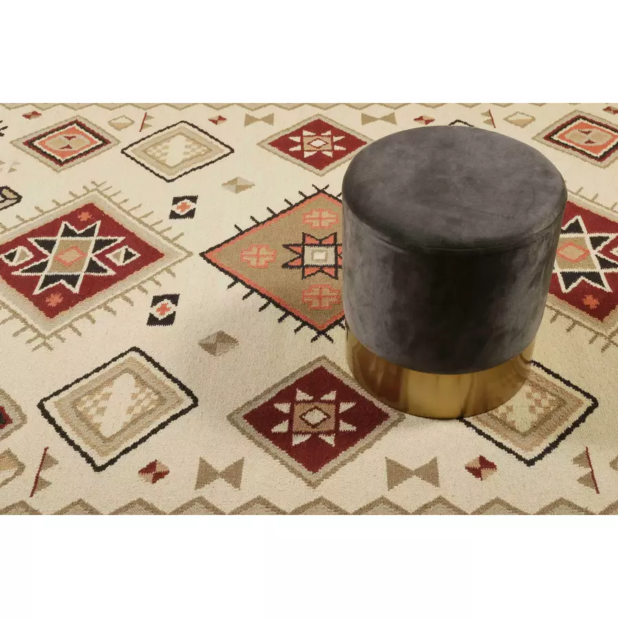 Green Looop Kelim Teppich Brionne beige