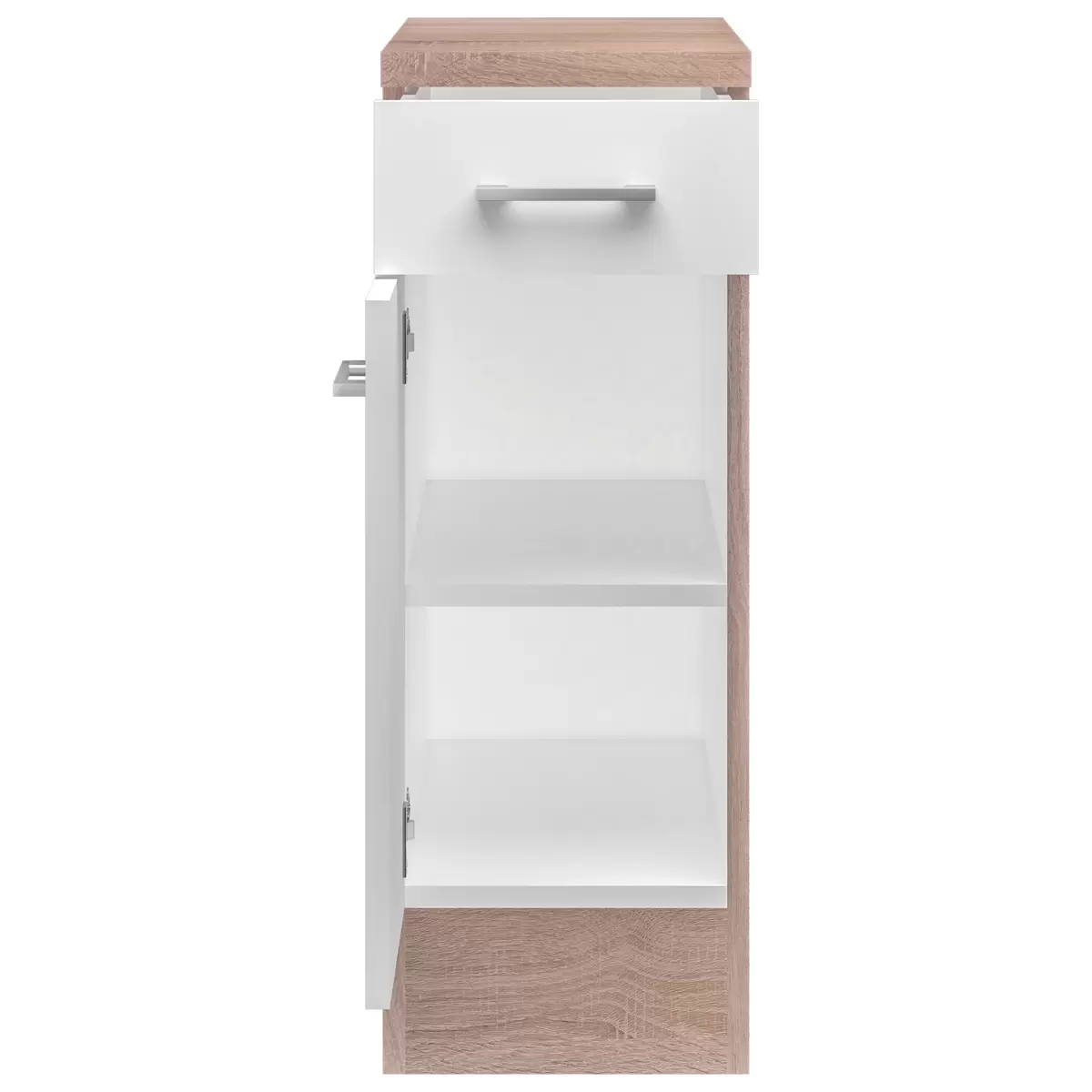 Küchenunterschrank Samoa US 30 weiss,Eiche