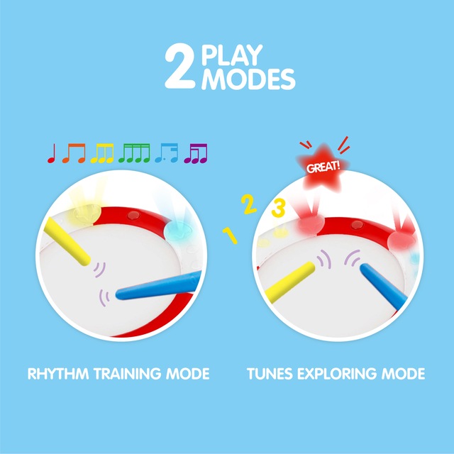 Hape Spielzeug-Musikinstrument »Lern-Spiel-Trommel« mit Licht & Sound